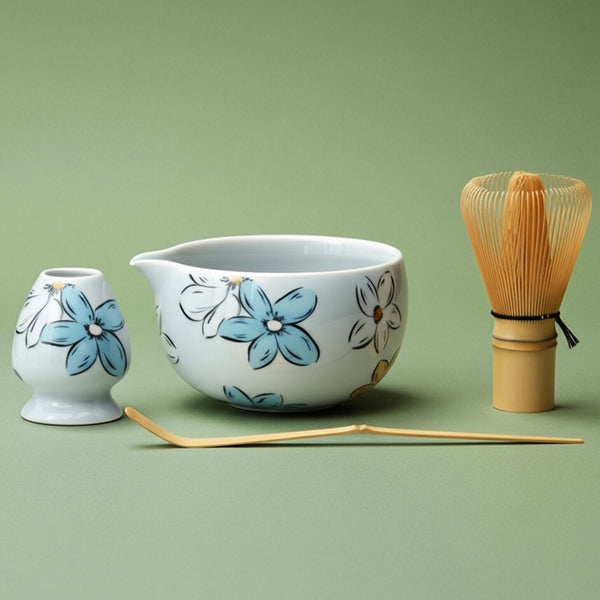 Atellya Flower Brisbane Matcha Set – Bowl, Whisk, Scoop & Stand Set 280ml