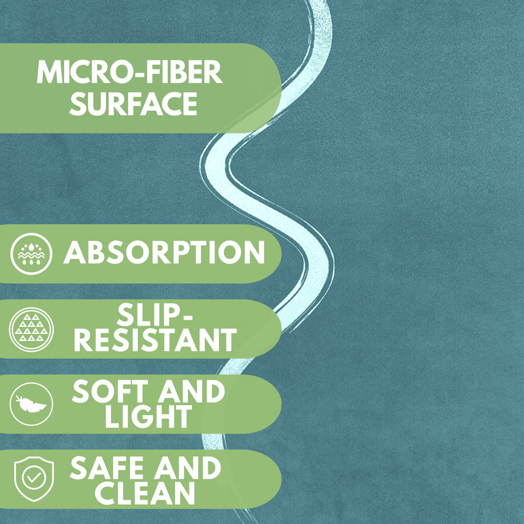 Atellya Florida S Green Pilates Reformer Mat Set – Non-Slip Pilates Mat + Grip Socks with Carry Bag Atellya