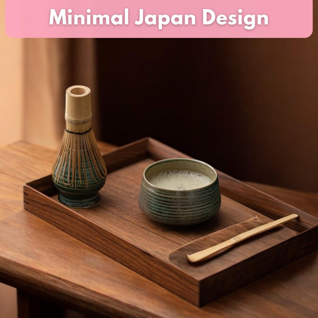 Atellya Matcha Whisk Set, Matcha Set, Scoop, Matcha Whisk Stand ,Matcha Bowl, Matcha Kit for Ceremony, Set for Matcha Latte  - Adelaide Green 280ml