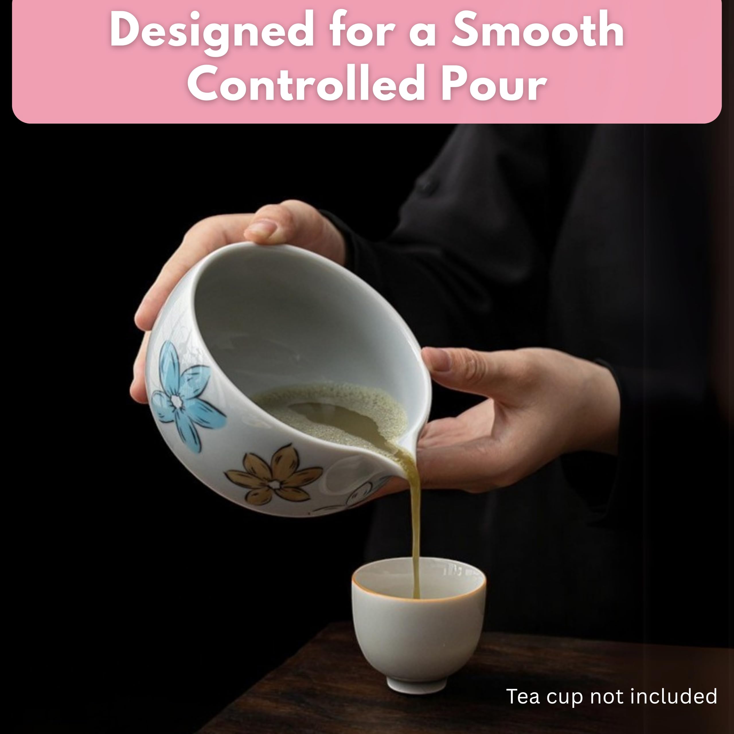 Atellya Matcha Whisk Set, Matcha Set, Scoop, Matcha Whisk Stand ,Matcha Bowl, Matcha Kit for Ceremony, Set for Matcha Latte  - Adelaide Green 280ml