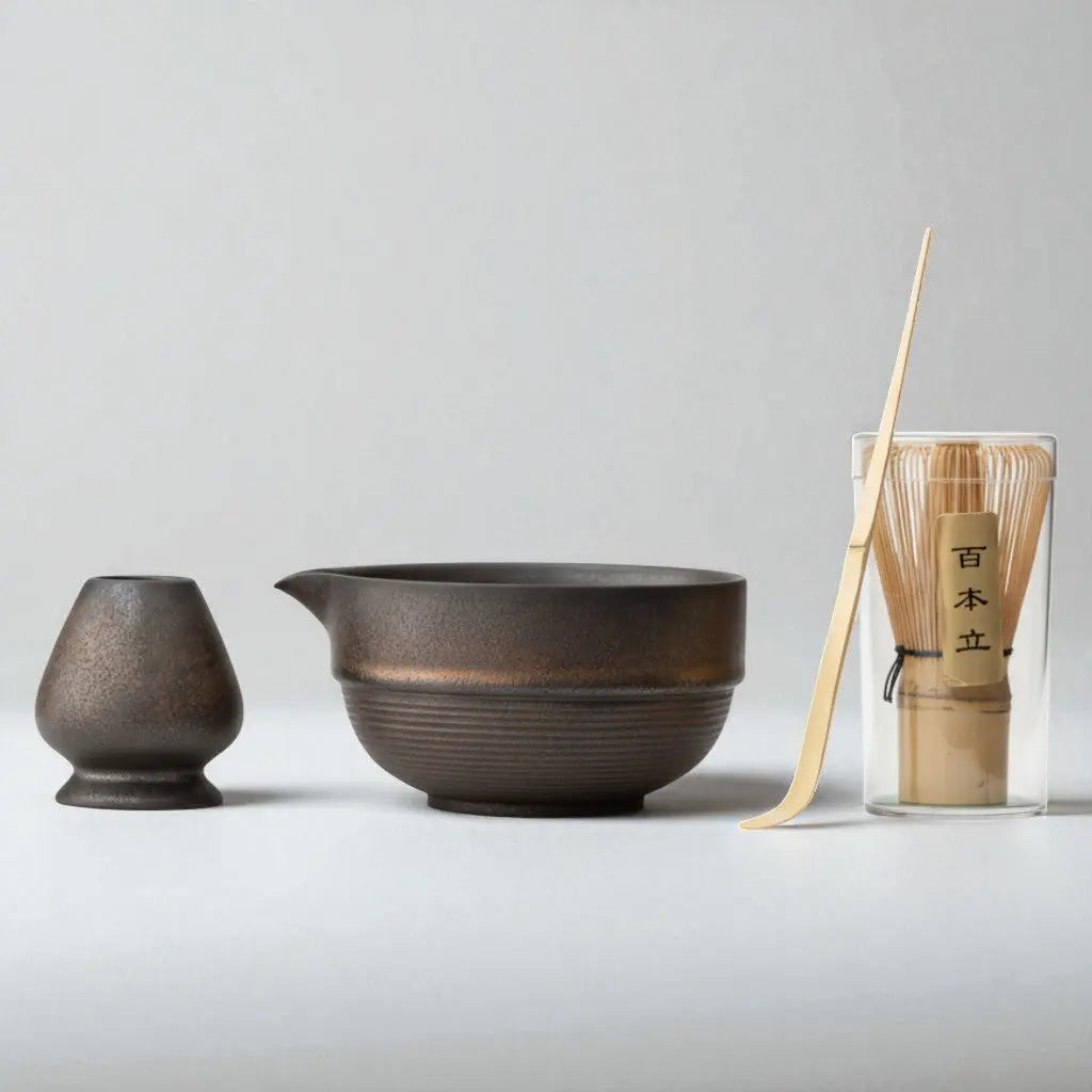 Atellya Adelaide Green Matcha Ceremony Kit – Bowl, Whisk, Scoop & Stand Set 280ml Atellya