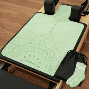 Atellya Pilates Reformer Mat Set – Mint Green | Non-Slip, Ultra-Light & Hygienic Cover